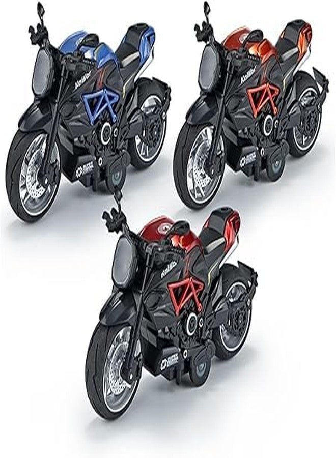 لعبة دراجة نارية رياضية صغيرة من كريزي باي - لعبة دراجة نارية مصبوبة بمقياس 1:14 تعمل بالسحب للخلف، إصدار خاص، مركبة سباق للأطفال للأولاد والبنات (عبوة من قطعة واحدة) [اللون حسب المتوفر] - Image 5